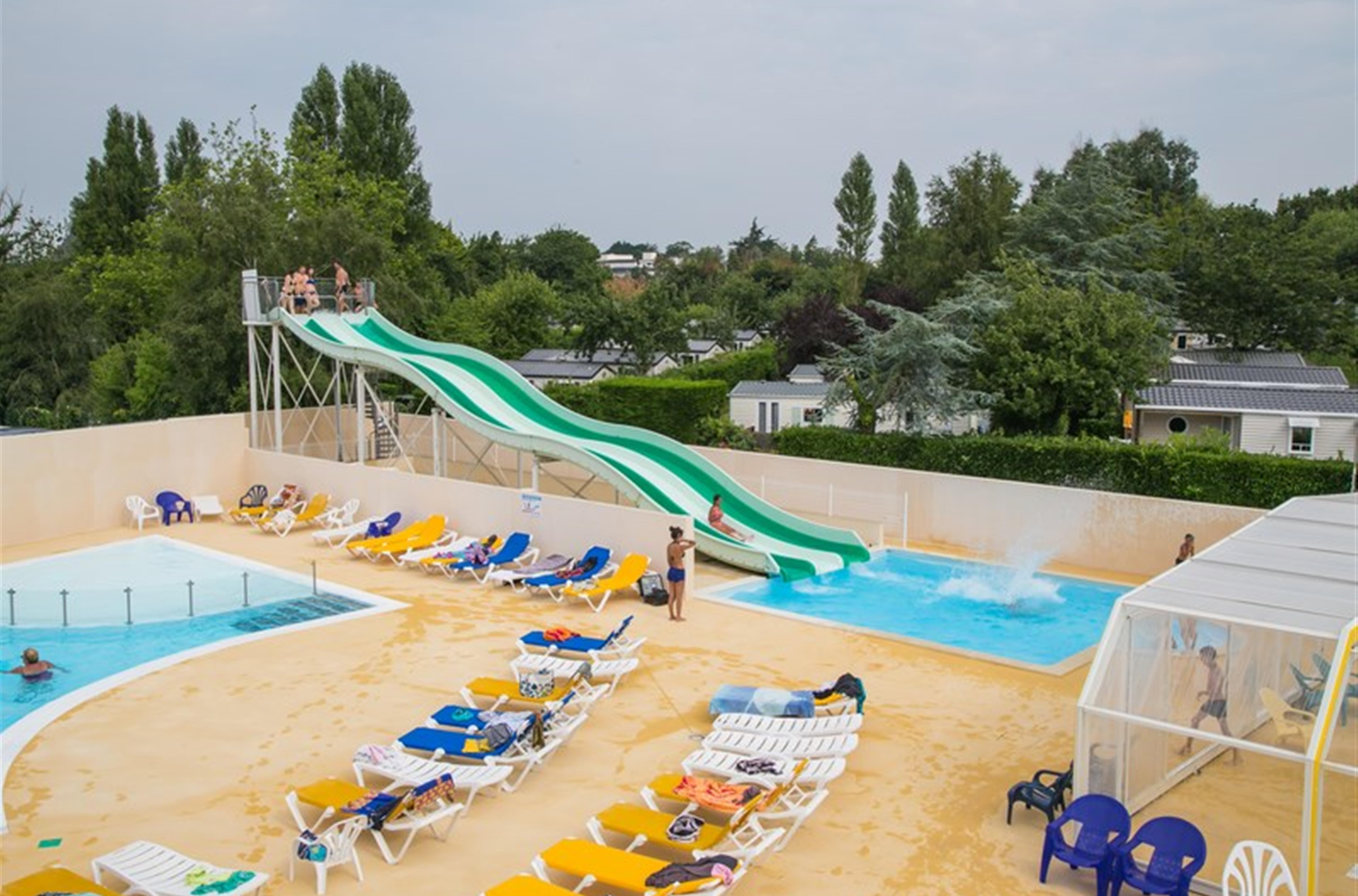 parc aquatique du camping de la plage à Bénodet