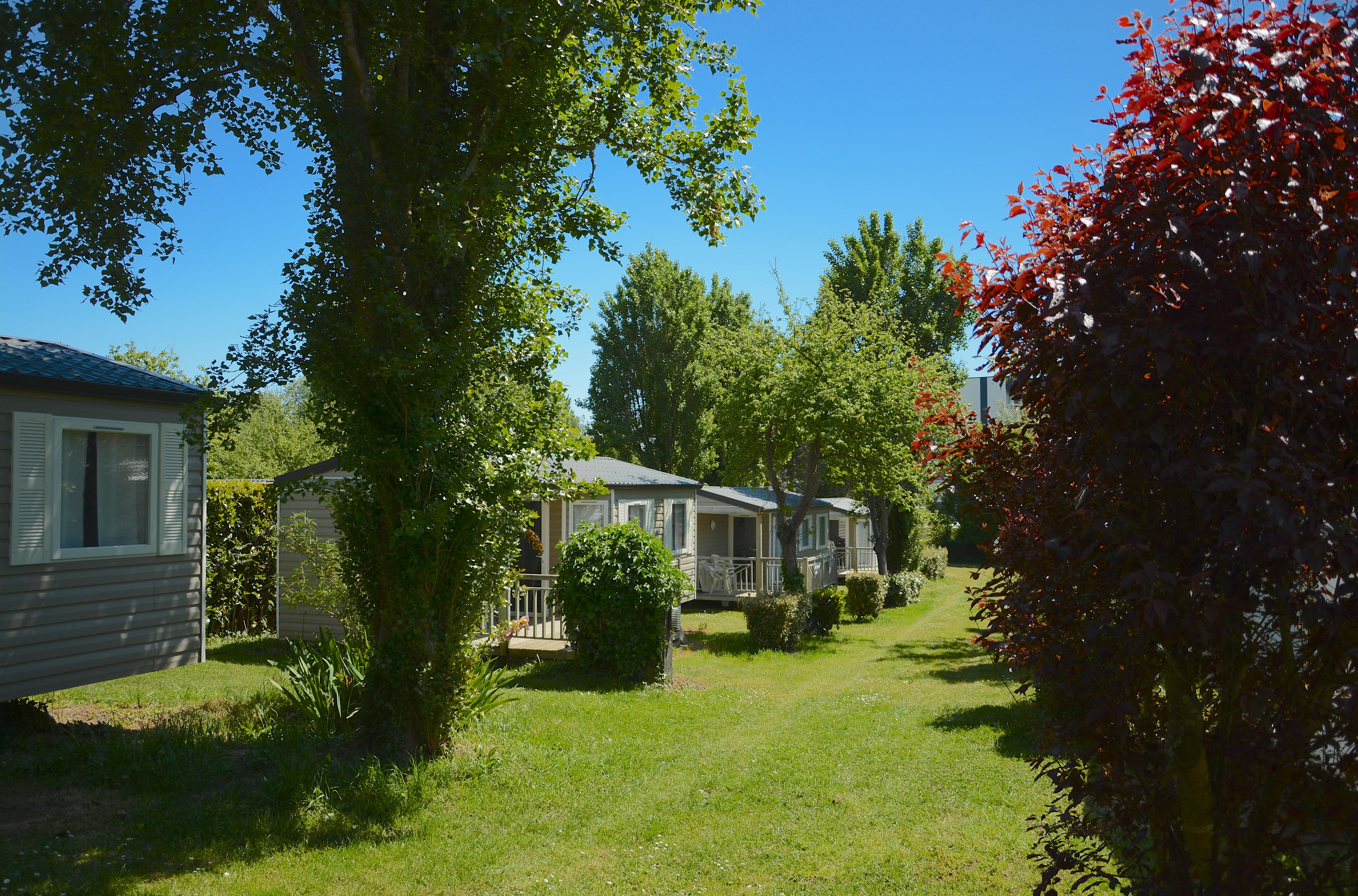 mobil-home 27 m2- 2 chambres/4 pers + terrasse