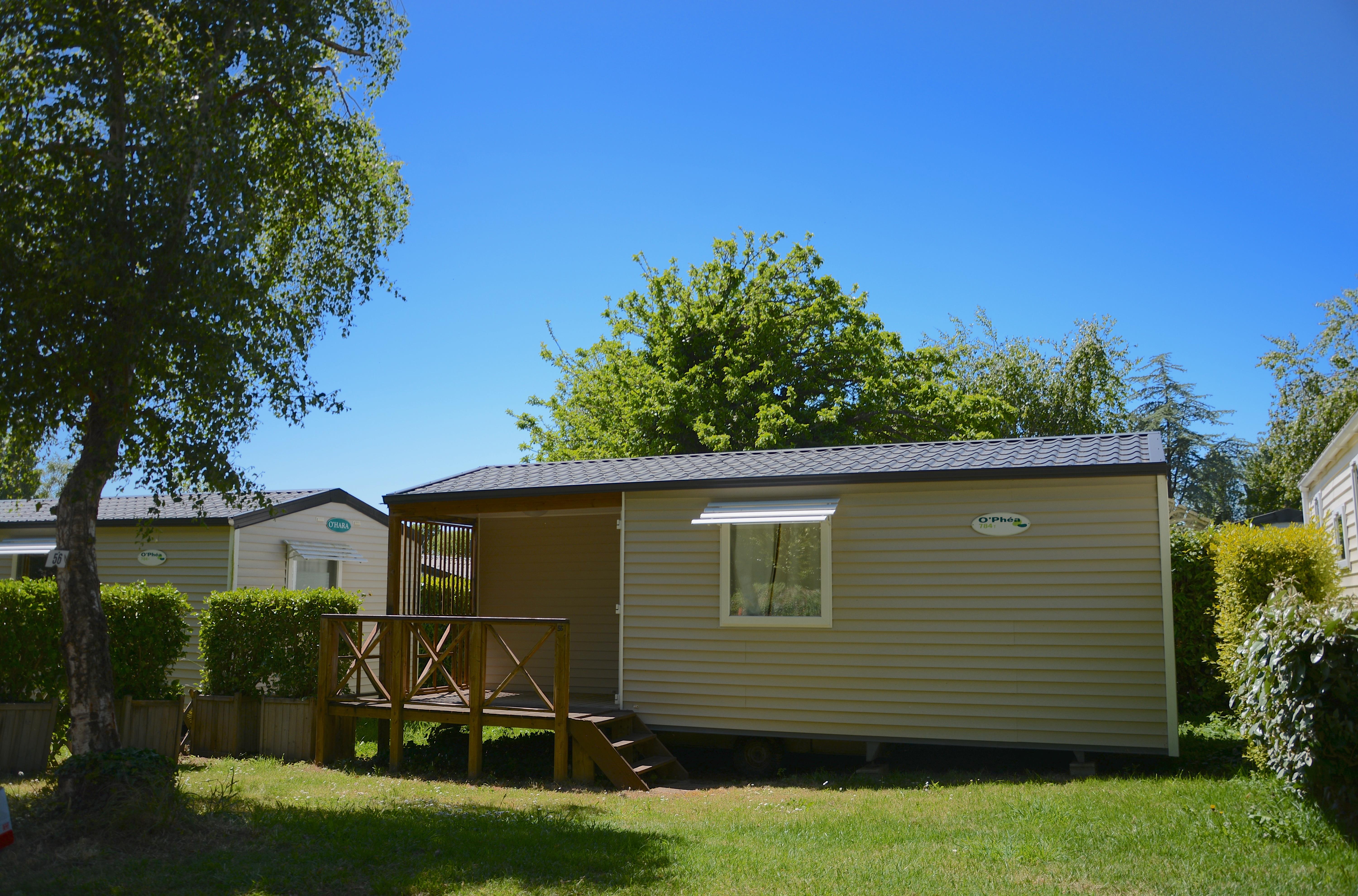 mobil-home-27 m2- 2 chambres/4 pers+ terrasse