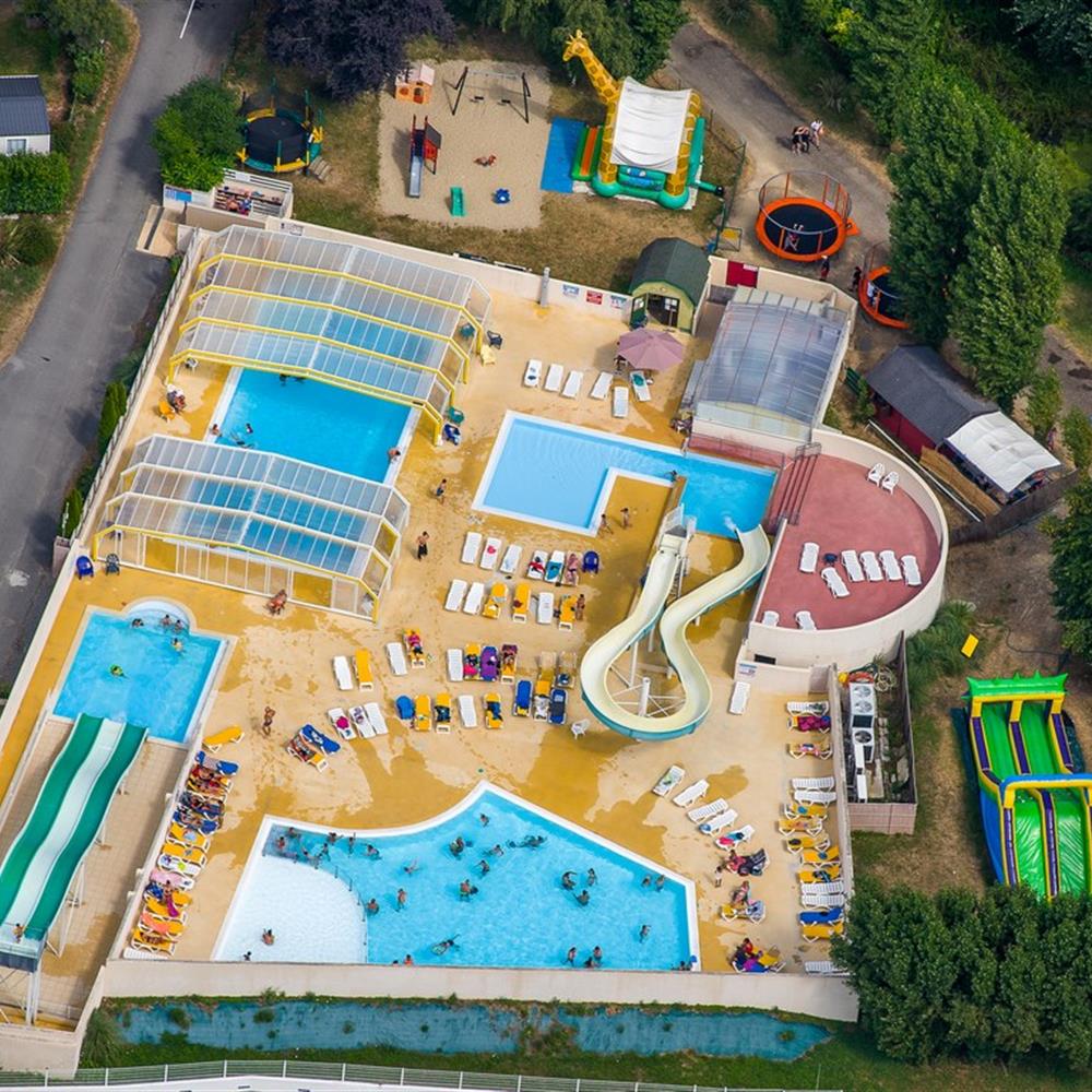 parc aquatique du camping de la plage à Bénodet