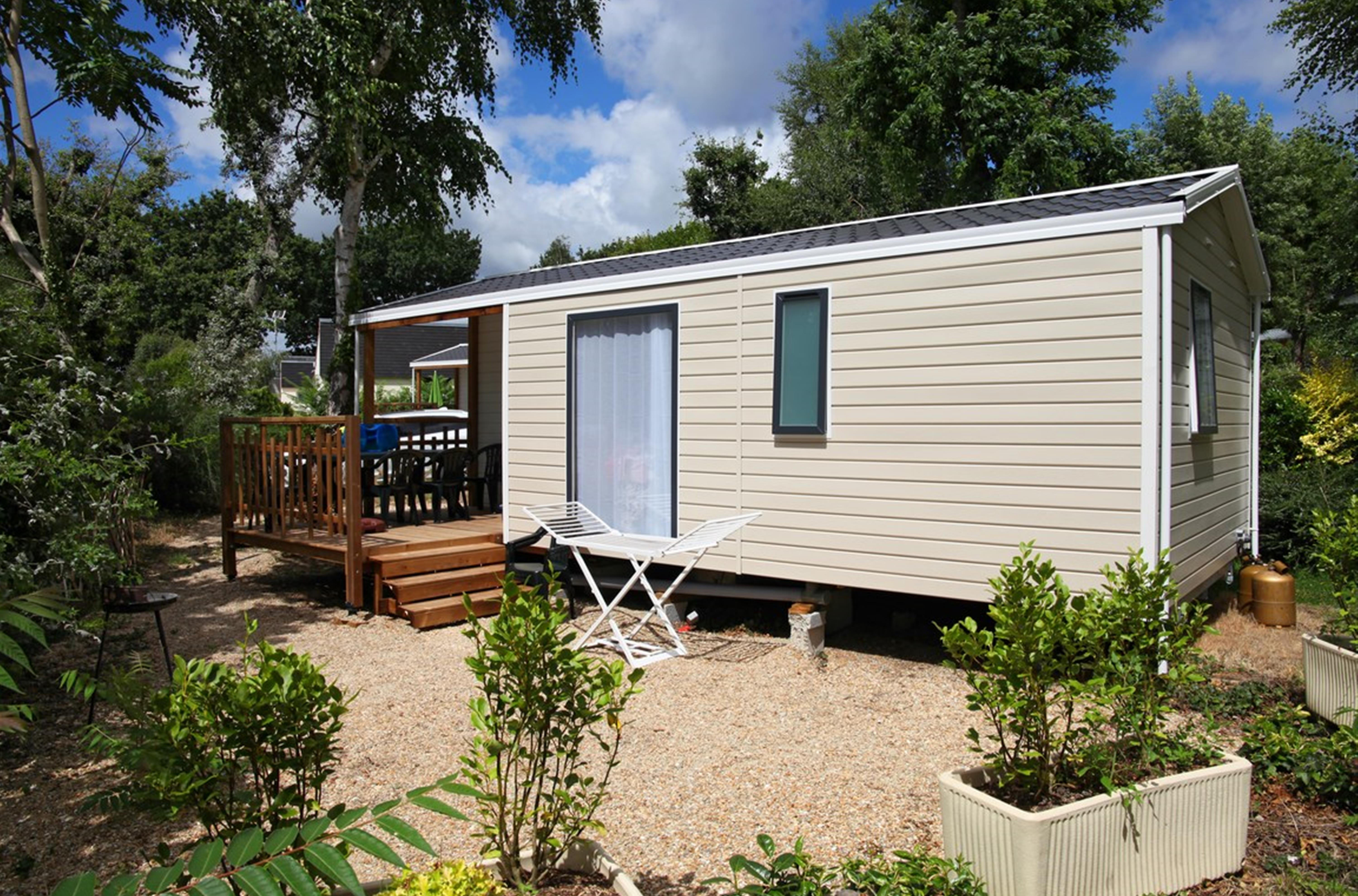 mobil-home 2 ch/4 pers+ terrasse