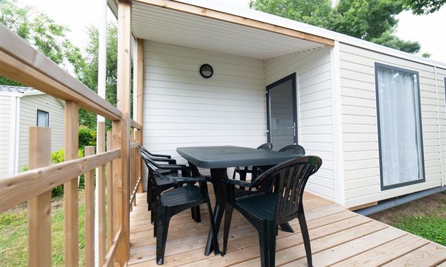 Mobil-home 24 m2- 2 chambres/4 pers + terrasse